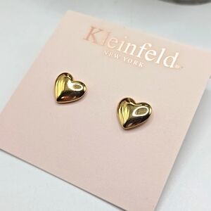 Kleinfeld Gold Heart Stud Earrings